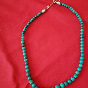 17" graduating turquoise necklace